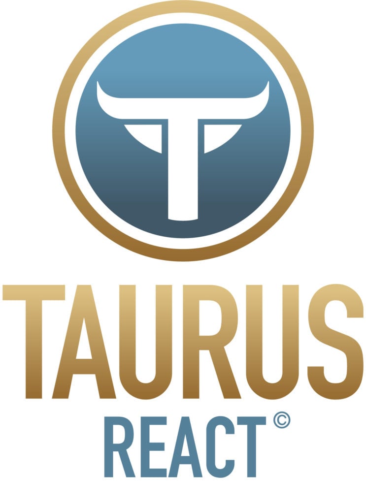 TaurusReact vertical logo